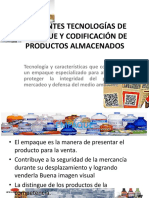 DIFERENTES TECNOLOGÍAS DE EMPAQUE Y CODIFICACIÓN DE PRODUCTOS - PPSX