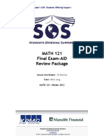 Math121 - SOS Exam Package For Semester 2 PDF