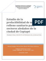 Avance Estudio Prefactibilidad Vertedero