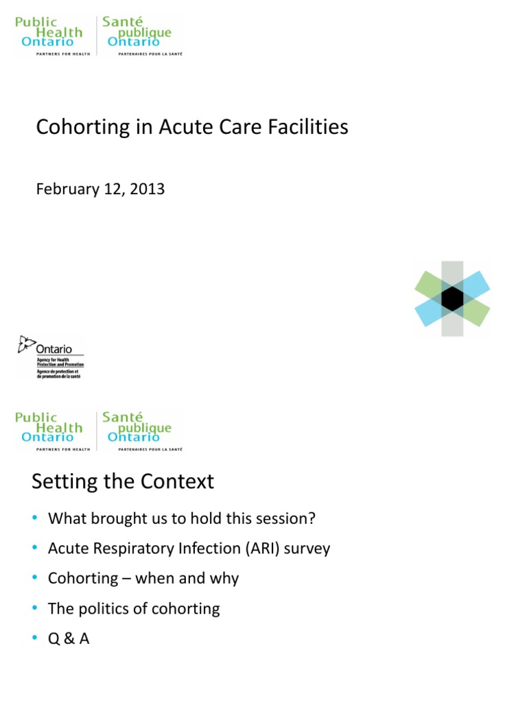 Cohorting Strategies for Acute Respiratory Infections | PDF | Hospital ...