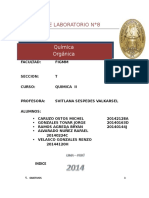 Informe 8 Quimica II