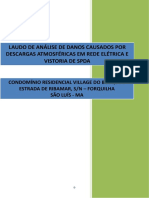 LAUDO DE ANÁLISE DE DANOS CAUSADOS POR DESCARGAS ATMOSFÉRICAS EM REDE ELÉTRICA E VISTORIA DE SPDA.pdf