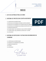 Manhattan - Acta de Entrega Final de Obra, Certificados de Operatividad y Protocolos