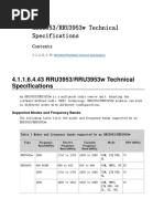 Technical Specifications RRU3953