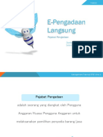 Slide Panduan E-Pengadaan Langsung User Pejabat Pengadaan (Ref.18.05.2015)