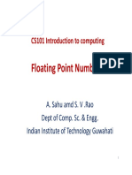 Floating Point Numbers: CS101 Introduction To Computing