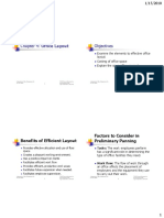 Chapter 4: Office Layout Objectives: Benefits of Efficient Layout Factors To Consider in Preliminary Panning