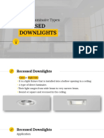 Recessed Downlights: Common Luminaire Types