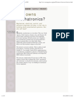 Who Owns Mechatronics de La Revista Mechanical Engineering de Junio de 2008