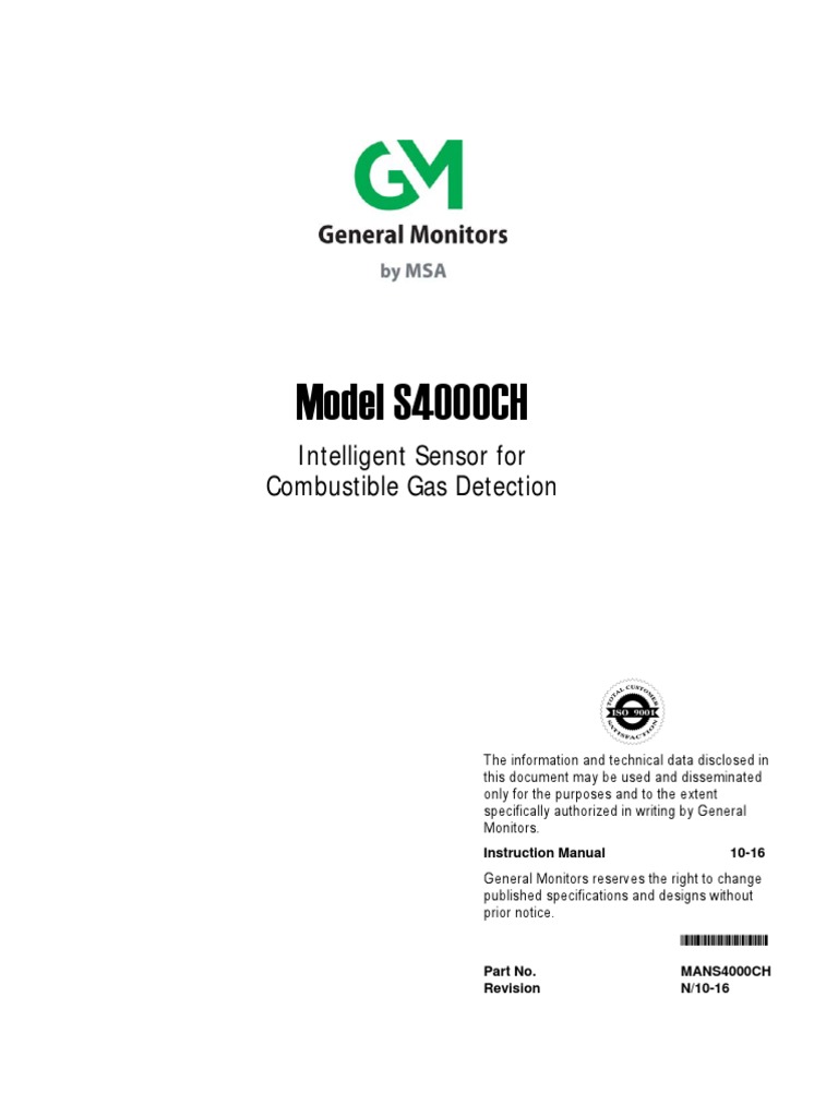 S4000CH Manual | Chemistry | Technology