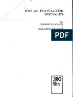 Cohen, Ernesto y Franco, Rolando (2003). Evaluación de proyectos sociales, Siglo XXI, 6ª en.pdf