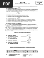 MTS Avaliação do  Módulo 10 Optativas