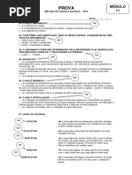 MTS Avaliação  Módulo 11 Optativas