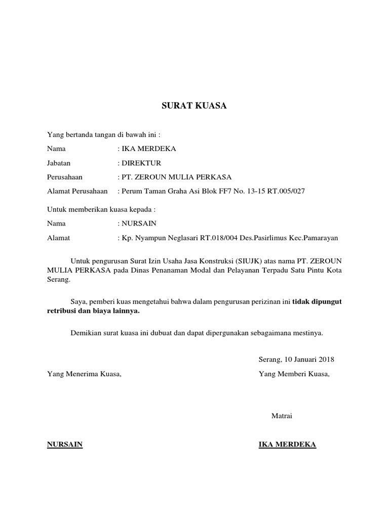 Surat Kuasa