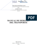 Manual de Derecho Del Transporte (Fernando Martinez Sanz) (Full Permission)
