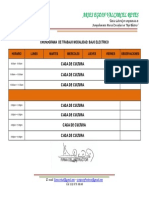 Cronograma de Trabajo Mes Agosto