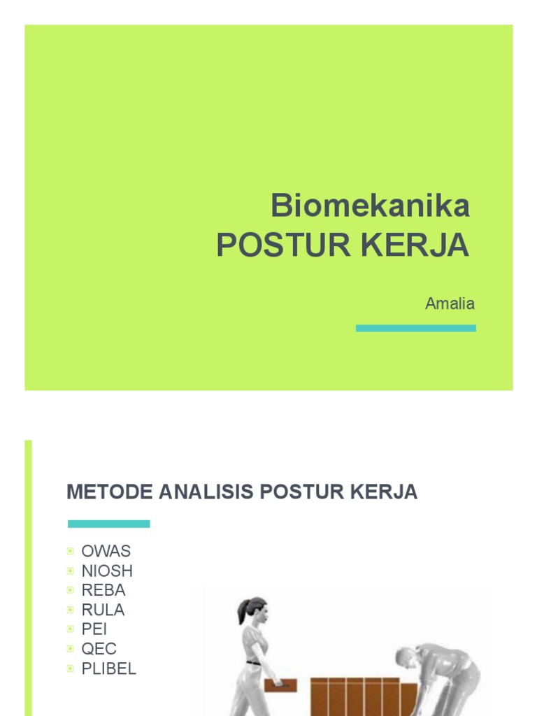 Postur Kerja | PDF