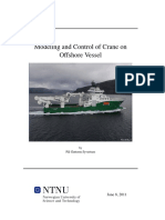 Modeling and Control of Crane On Offshore Vessel