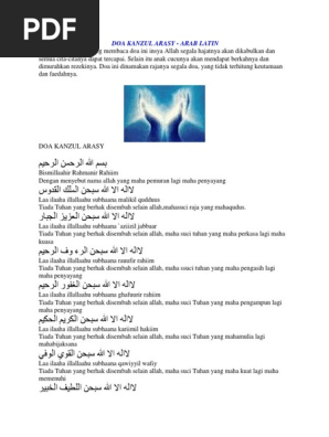 Doa Kanzul Arasy