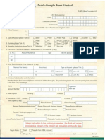 DBBL Account Opening Form Individual