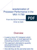 A Characterization of Processor Performance in The VAX-11/780