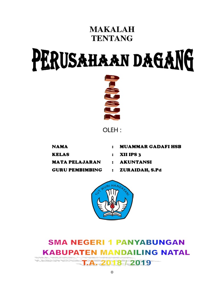 Makalah Perusahaan Dagang