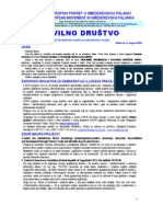 Bilten "Civilno društvo" UG "Evropski pokret u Smederevskoj Palanci", br. 5, avgust 2003