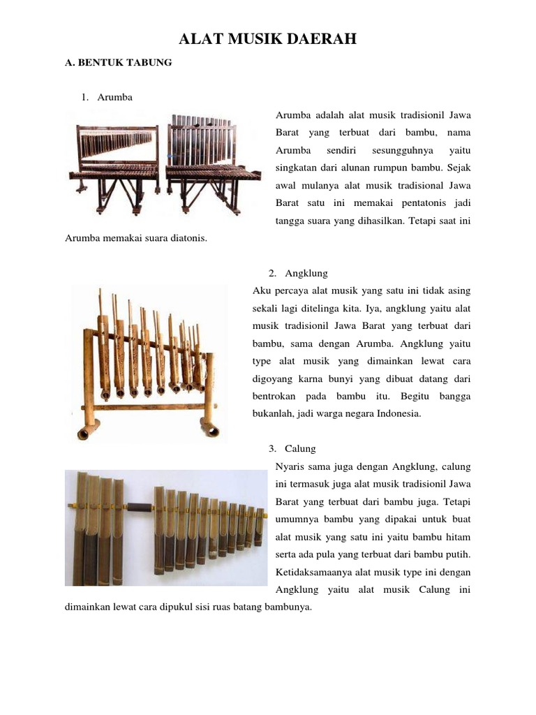 Alat Musik Daerah