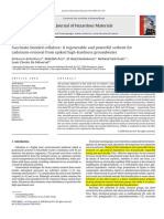 Succinate-Bonded Cellulose: A Regenerable and Powerful Sorbent For Cadmium-Removal From Spiked High-Hardness Groundwater