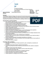 Restaurant Operation Manager PDF Template