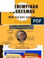 Update Kepemimpinan Puskesmas Versi Pra Tot Anggi 17 Oktober 2017