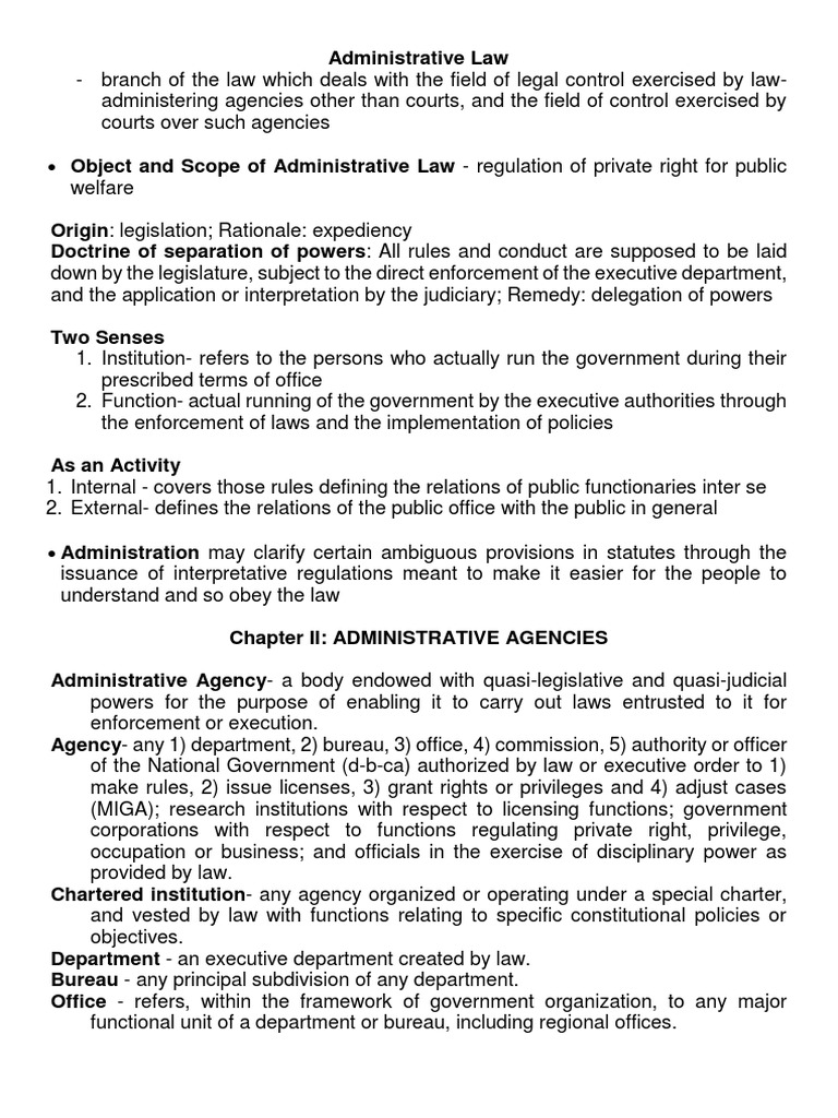 Administrative Law PDF Jurisdiction Judiciaries