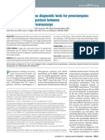 Angiogenic Factors As Diagnostic Test For Preeclampsia A Performance Comparison Between Two Commercial Immunoassay