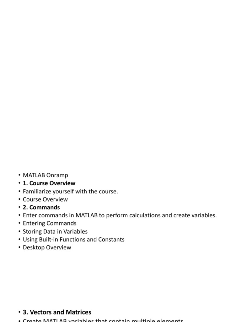 Postgresql And Operator Matlab Onramp Course