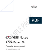 ACCA Paper F9: Notes