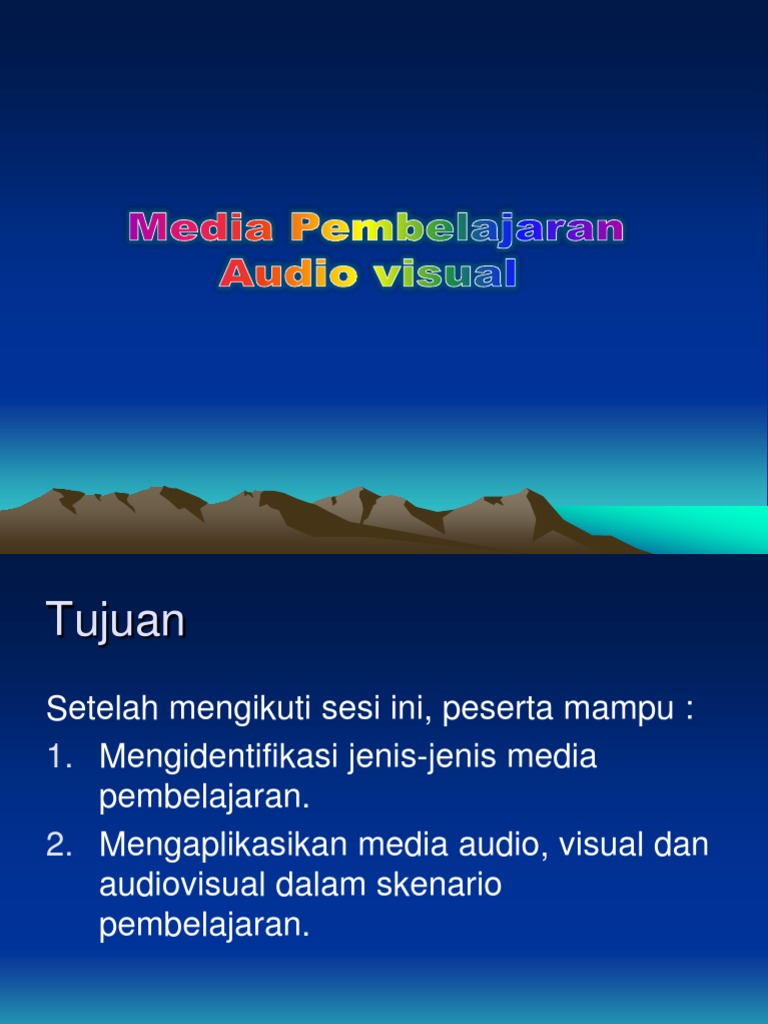 Media Pembelajaraan Audio Visual | PDF