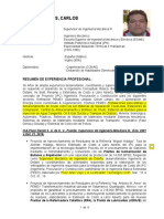 CV Carlos Ruiz Cardenas - Supervisor de Ingeniería Mecánica