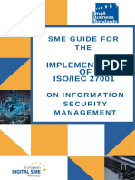 SME Guide For The Implementation of ISO/IEC 27001 On Information Security Management