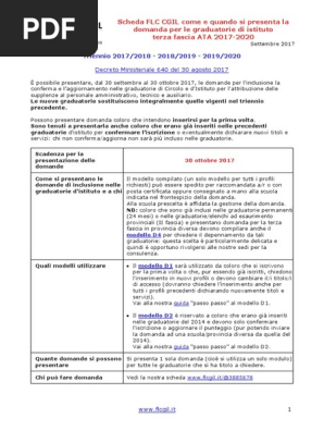 Scheda Flc Cgil Come E Quando Si Presenta Domanda