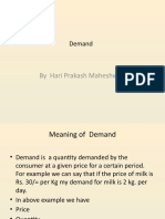 By Hari Prakash Maheshwari: Demand