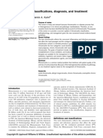 An Update On The Classifications, Diagnosis, and Treatment of Rhinosinusitis