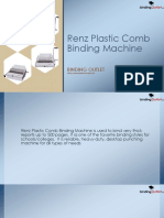 Renz Plastic Comb Binding Machine