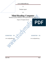 Mind Reading Computer Seminar Report