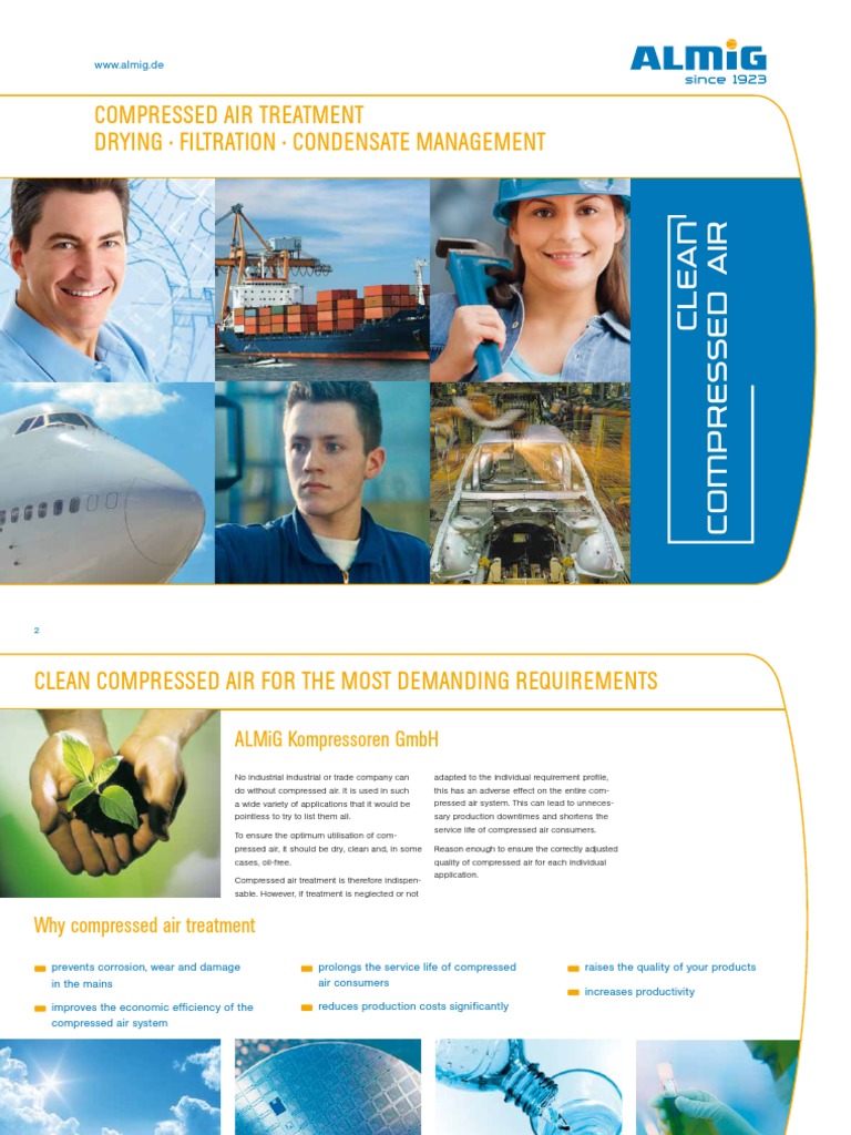 Compressed Air Treatment | PDF | Clothes Dryer | Flow Measurement