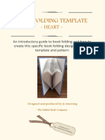 Book Folding Individual Template - Heart