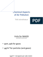 Chemical Aspect of Air Pollution