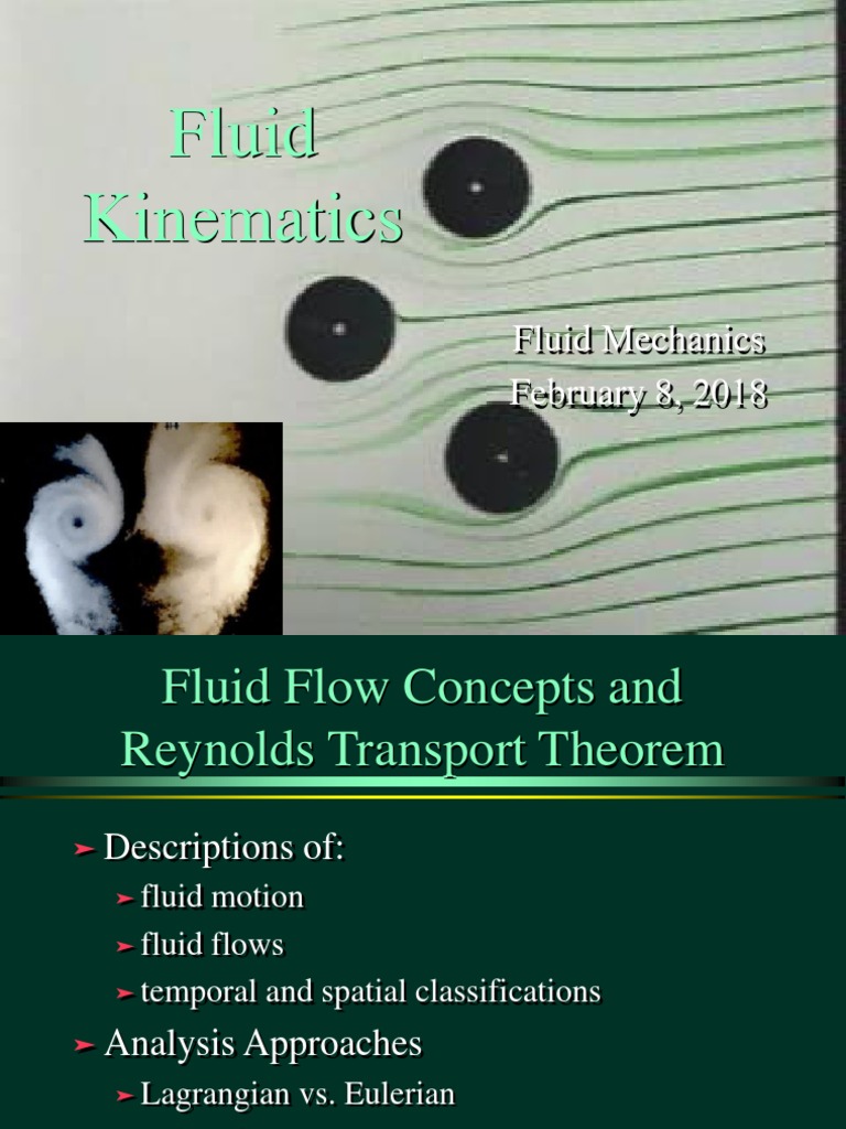 04 Fluid Kinematics PDF Fluid Dynamics Turbulence