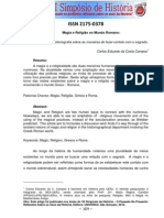 Historiografia Sobre Magia e Religiosidade