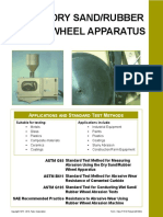 DrySand/Rubber Wheel Apparatus