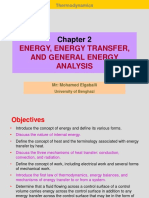 Energy, Energy Transfer, and General Energy Analysis: Thermodynamics